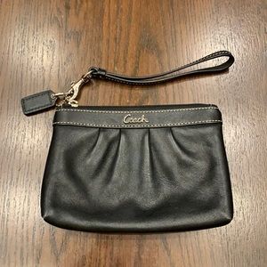 black coach wristlet